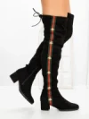 Cizme Dama cu Toc HFN-6128 BLACK | ANNALISE