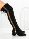 Cizme Dama cu Toc HFN-6128 BLACK | ANNALISE