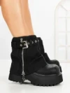 Ghete Dama cu Platforma 8796-16S BLACK | MEI