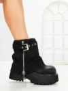 Ghete Dama cu Platforma 8796-16S BLACK | MEI