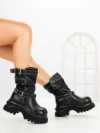 Ghete Dama cu Platforma 1899-18S BLACK | MEI