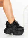 Pantofi Sport Dama cu Platforma 6668-3 BLACK | MEI
