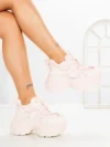 Pantofi Sport Dama cu Platforma 6668-3 PINK | MEI