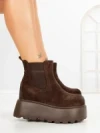 Ghete Dama cu Platforma 8556-2 BROWN | MEI