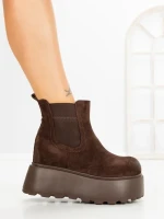 Ghete Dama cu Platforma 8556-2 BROWN | MEI