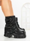 Ghete Dama cu Platforma 9566-21S BLACK | MEI