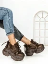 Pantofi Sport Dama cu Platforma 7917-278 BROWN | MEI