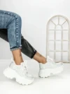 Pantofi Sport Dama cu Platforma 3605-8 WHITE | MEI