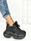 Pantofi Sport Dama cu Platforma 7917-121 BLACK | MEI
