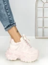 Pantofi Sport Dama cu Platforma 7917-121 PINK | MEI