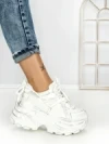 Pantofi Sport Dama cu Platforma 3605-13 WHITE | MEI