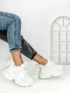 Pantofi Sport Dama cu Platforma 3605-13 WHITE | MEI