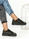 Sneakers Dama 6XJ5 BLACK-GUN | MEI