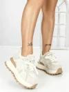 Pantofi Sport Dama din piele naturala 3651 BEIGE | PANTOFUL