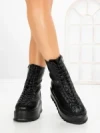 Ghete Dama cu Platforma 3AL77 BLACK | MEI
