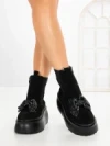 Ghete Dama cu Platforma 56WL10 BLACK | MEI