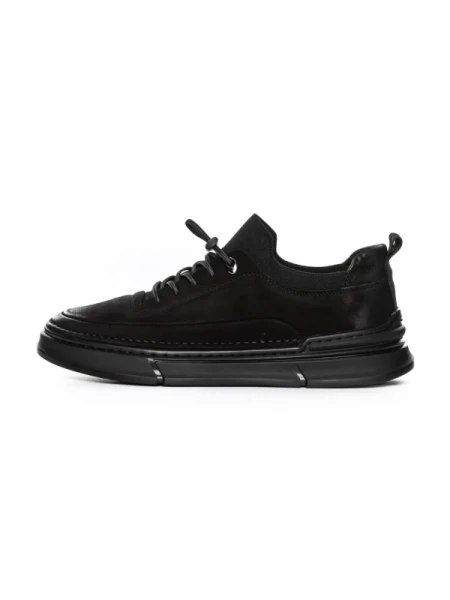 Pantofi Casual Barbati din piele naturala F695 BLACK | ADVANCER