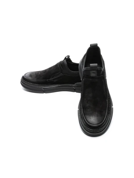 Pantofi Casual Barbati din piele naturala F697 BLACK | ADVANCER