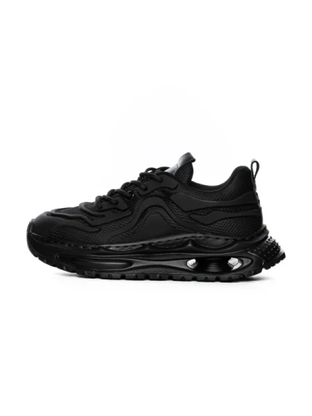 Pantofi Sport Barbati din piele naturala 5372 BLACK | ADVANCER