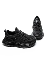 Pantofi Sport Barbati din piele naturala 5372 BLACK | ADVANCER