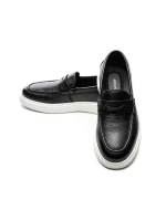 Pantofi Casual Barbati din piele naturala 5390 BLACK | ADVANCER