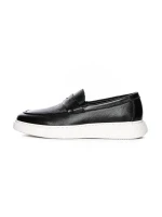 Pantofi Casual Barbati din piele naturala 5390 BLACK | ADVANCER