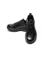 Pantofi Sport Barbati din piele naturala 6700 BLACK | ADVANCER