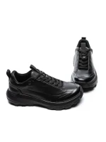 Pantofi Sport Barbati din piele naturala 6700 BLACK | ADVANCER