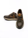 Pantofi Sport Barbati din piele naturala 1010-2 COFFEE-ORANGE | ADVANCER