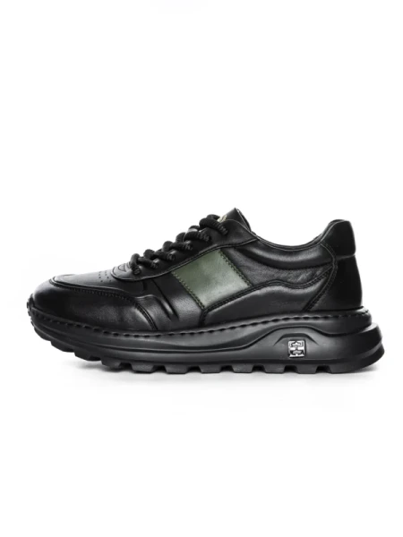 Pantofi Sport Barbati din piele naturala 7Q8805 BLACK | ADVANCER