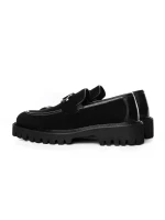 Mocasini Barbati din piele naturala 5NXE69 BLACK | PANTOFUL
