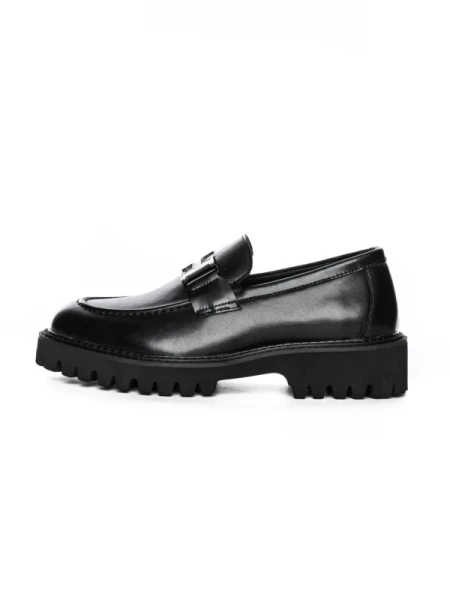 Mocasini Barbati din piele naturala 5NXE65 BLACK | PANTOFUL