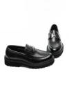 Mocasini Barbati din piele naturala 5NXE65 BLACK | PANTOFUL