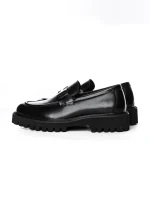 Mocasini Barbati din piele naturala 5NXE65 BLACK | PANTOFUL