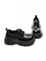 Pantofi Casual Dama din piele naturala 3219 BLACK | ADVANCER