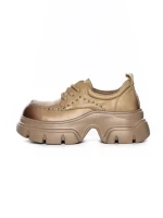 Pantofi Casual Dama din piele naturala 3219 APRICOT | ADVANCER