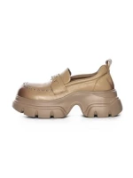 Pantofi Casual Dama din piele naturala 3215 APRICOT | ADVANCER