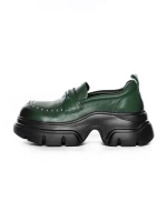 Pantofi Casual Dama din piele naturala 3215 GREEN | ADVANCER