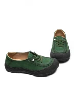 Pantofi Casual Dama din piele naturala 6708 GREEN | ADVANCER
