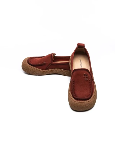 Pantofi Casual Dama din piele naturala 6705 RED | ADVANCER
