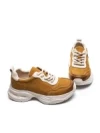 Pantofi Sport Dama din piele naturala 10787 YELLOW | FRANCO GERARDO