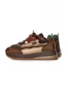 Pantofi Sport Dama din piele naturala A006-1 BROWN-GREEN | ADVANCER