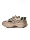 Pantofi Sport Dama din piele naturala 8003 APRICOT-GREEN | FRANCO GERARDO