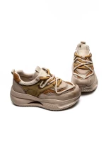 Pantofi Sport Dama din piele naturala 8003 APRICOT-YELLOW | FRANCO GERARDO