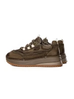 Pantofi Sport Dama din piele naturala A006 KHAKI | ADVANCER