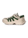 Pantofi Sport Dama din piele naturala 8895-2 CREAM-GREEN | ADVANCER
