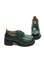 Pantofi Casual Dama din piele naturala 25N89 GREEN | ADVANCER