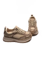Pantofi Sport Dama din piele naturala A10018 APRICOT | ADVANCER