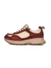 Pantofi Sport Dama din piele naturala A10018 CREAM-RED | ADVANCER