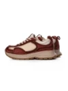 Pantofi Sport Dama din piele naturala A10018 CREAM-RED | ADVANCER